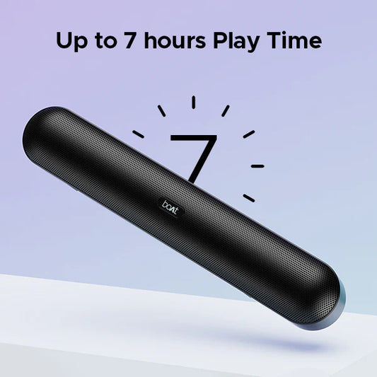 boAt 10W Portable Bluetooth Soundbar – 2.0 Channel, Dual Drivers, 7H Playtime