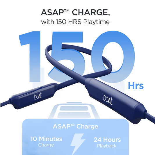 boAt Rockerz Trinity Bluetooth Neckband Earphones with 3 EQ Modes & Fast Charging