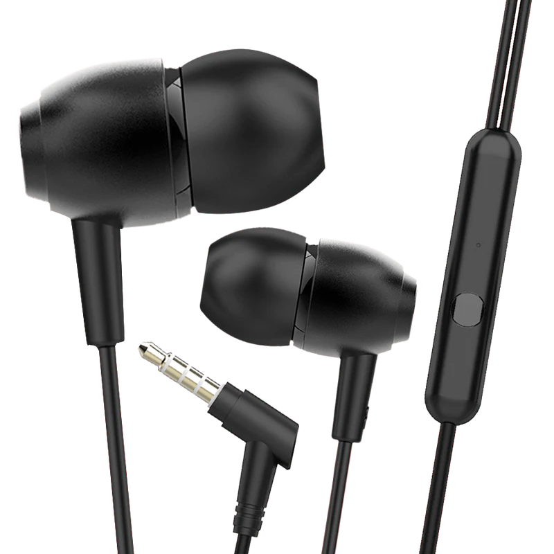 Premium Metal Wired In-Ear Earphones with Mic | Braided Cable | Deep Bass & Noise Isolation