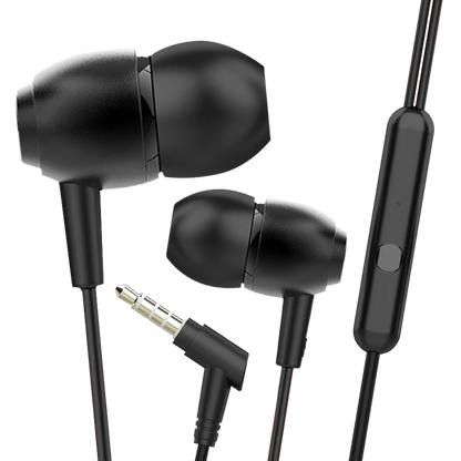 Premium Metal Wired In-Ear Earphones with Mic | Braided Cable | Deep Bass & Noise Isolation