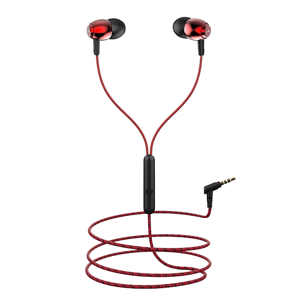 Premium Metal Wired In-Ear Earphones with Mic | Braided Cable | Deep Bass & Noise Isolation