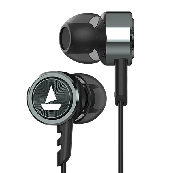 boAt Bassheads Wired In-Ear Earphones with Mic & HD Sound | Metal Finish | Deep Bass