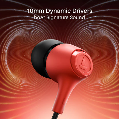 boAt Wired In-Ear Earphones with Mic | Deep Bass & HD Sound | Noise Isolation