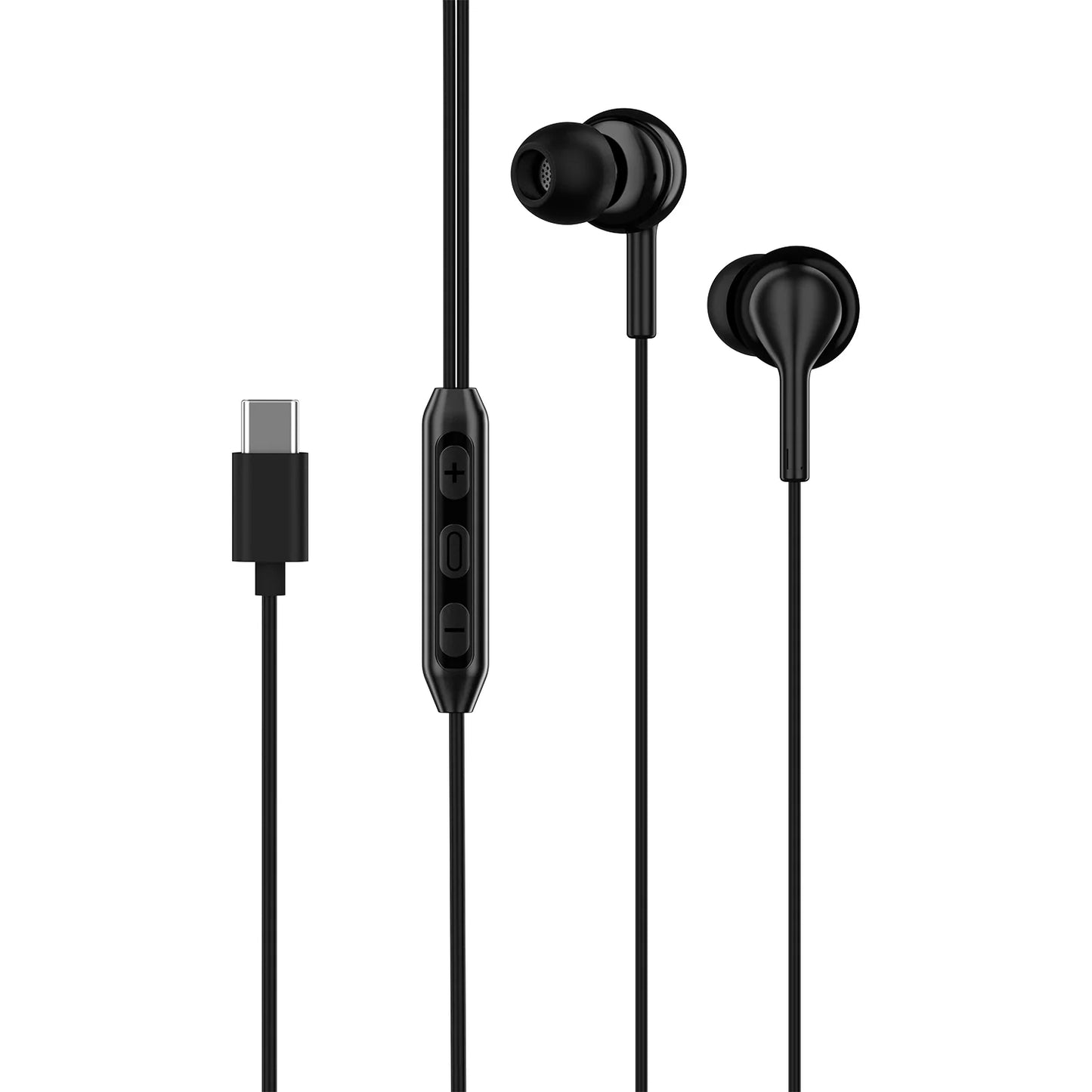 Type-C Wired In-Ear Earphones with Mic | Deep Bass & HD Sound | Volume Control | Noise Isolation