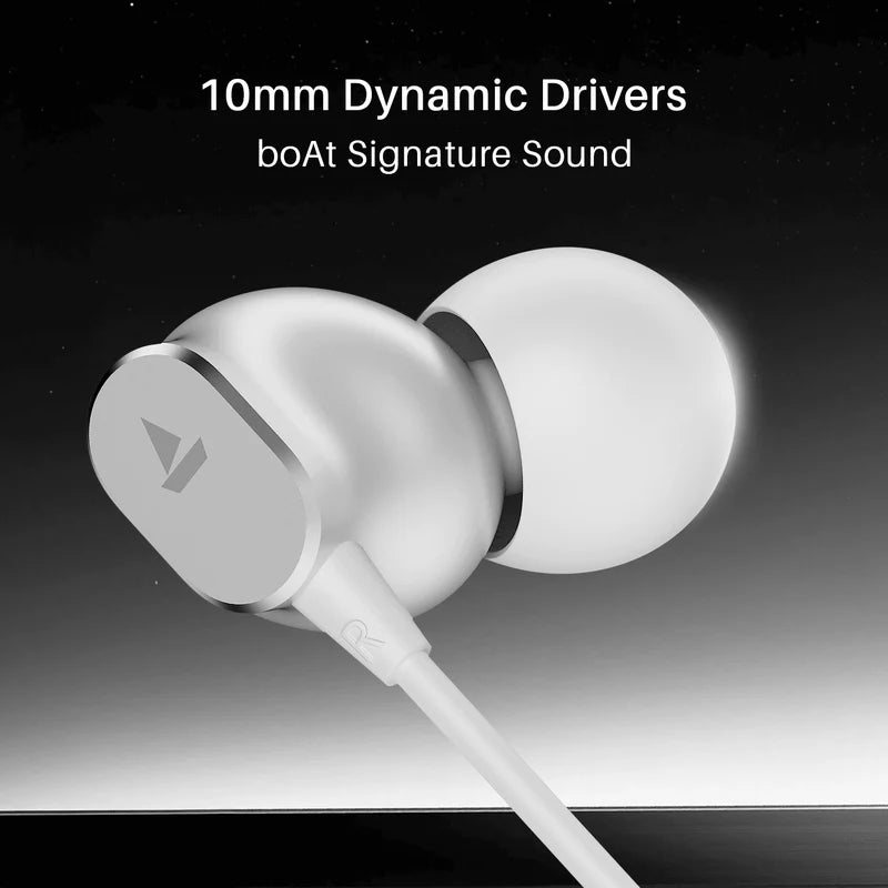 boAt Type-C Wired In-Ear Earphones with Mic | Deep Bass & HD Sound | Noise Isolation