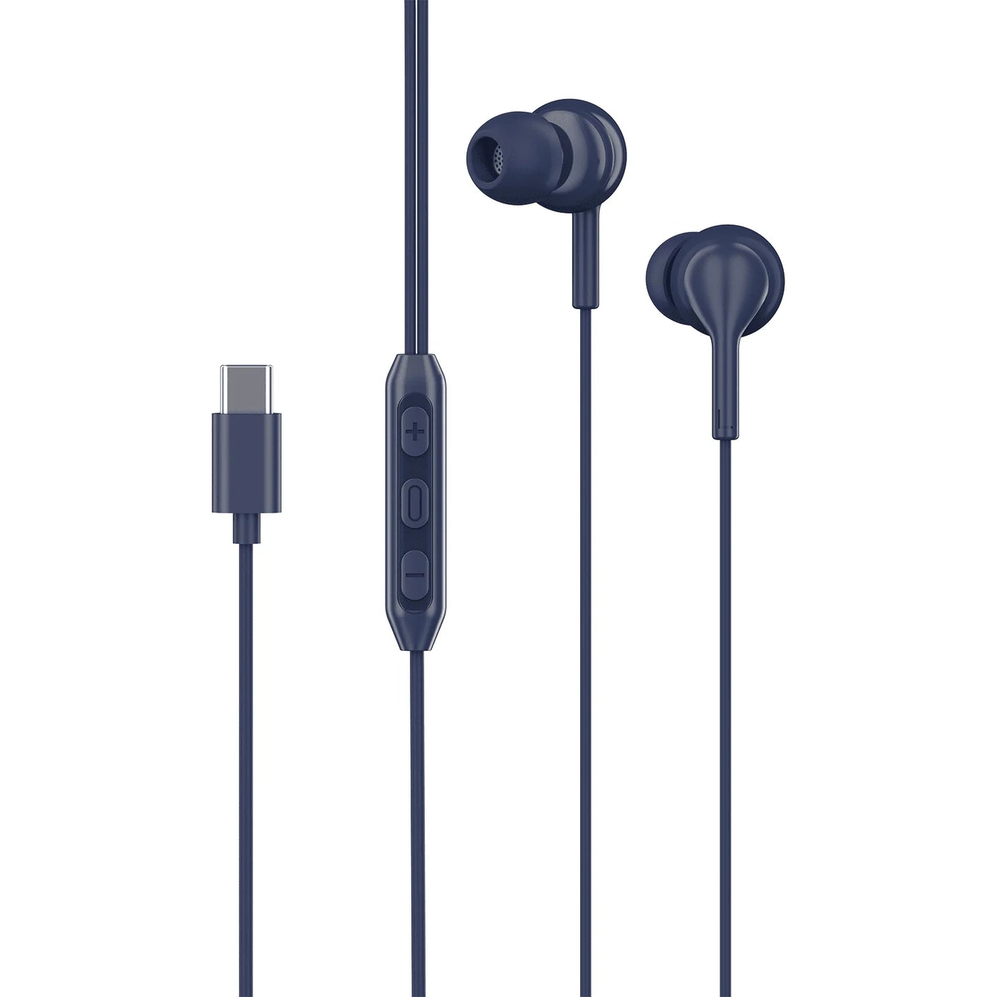 Type-C Wired In-Ear Earphones with Mic | Deep Bass & HD Sound | Volume Control | Noise Isolation