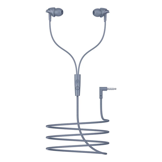 Braided Wired In-Ear Earphones with Mic | Deep Bass & Noise Isolation | Tangle-Free Cable Headphones