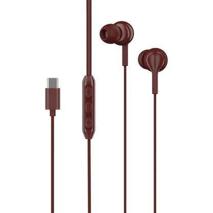 Type-C Wired In-Ear Earphones with Mic | Deep Bass & HD Sound | Volume Control | Noise Isolation