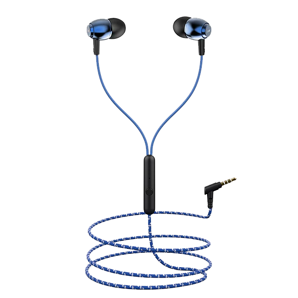 Premium Metal Wired In-Ear Earphones with Mic | Braided Cable | Deep Bass & Noise Isolation