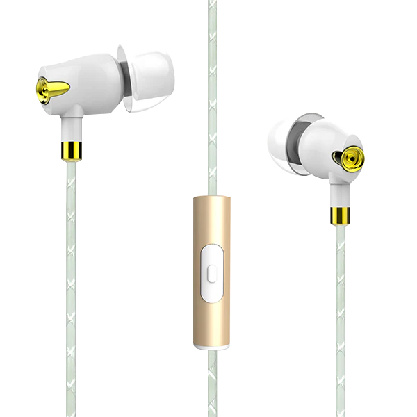 Premium Braided Wired In-Ear Earphones with Mic | HD Sound & Deep Bass | Luxury Bullet Design